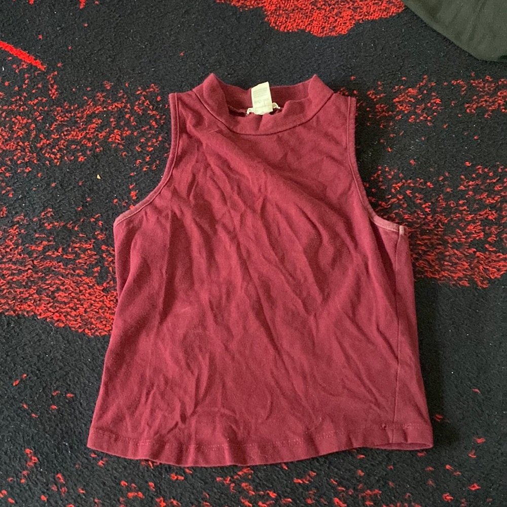 Burgundy crop top